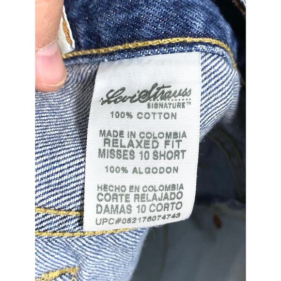 VTG Levi Strauss Signature Relaxed Fit Jeans Misses 10 Short Normcore Capsule - Picture 6 of 7